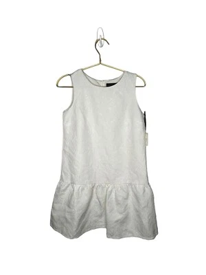 Vestido para mujer Victoria Beckham X Target XL NUEVO CON ETIQUETAS blanco jacquard sin mangas peplum Foto 1 de 2