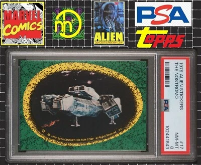 1979 Topps Alien Sticker - 17 The Nostromo - PSA 8 NM-MT - Image 1 of 4