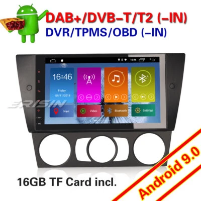 9" DAB+Autoradio for BMW 3 Series E90 E91 E92 E93 GPS Navi+WIFI GPS Android 9.0 - Immagine 1 di 4