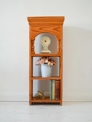 Rustic 3 Shelf Free Standing/Wall Mounted Display Unit Vintage Country Kitchen  - Image 1 of 4