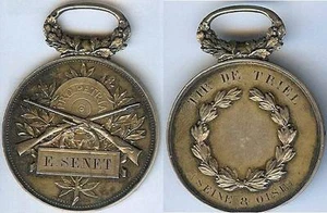 Sports tir - TRIEL Seine et Oise, prix tir E. SENET poinçon losange d=39mm - Picture 1 of 1