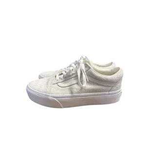Vans Sneakers Old Skool Platform Deboss Marshmallow White Women Size 9 New - Picture 1 of 13