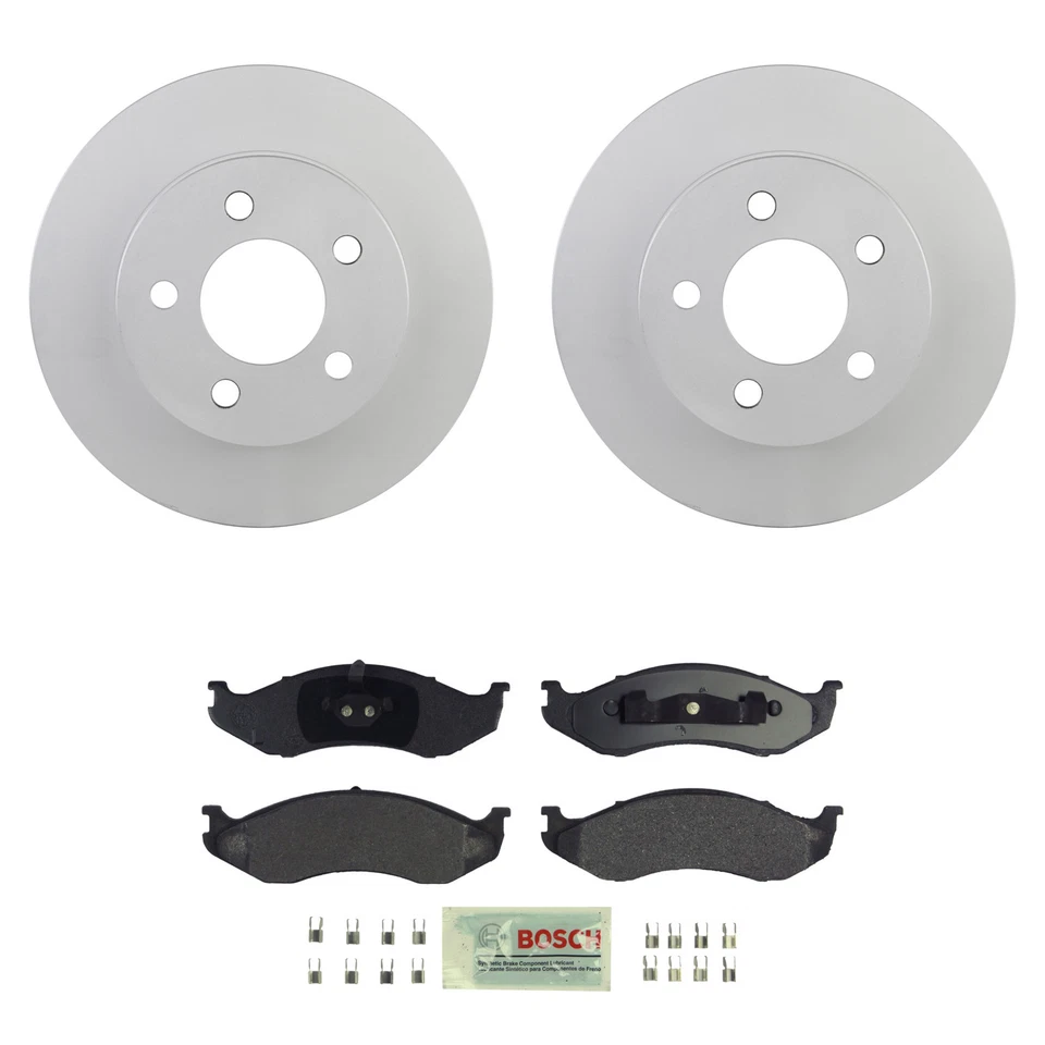Bosch Front 280mm Rotors Blue Semi-Met Disc Brake Pad Kit For Grand Cherokee - Image 1 of 1