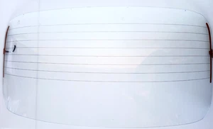 1972 VW Super Beetle OEM Rear Windshield Glass W/Defrost Good Condition - Picture 1 of 12