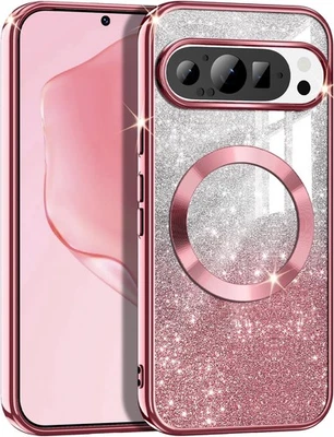 Glitter Magnetic Phone Case for Google Pixel 9 10 Pro XL 9A 8 Pro 8A Cover