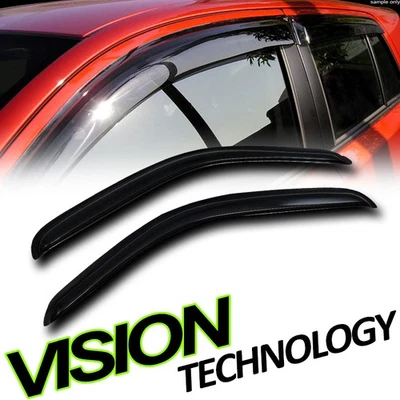 Para 95-04 Tacoma Protector de Lluvia/Viento Ventilación Oscura Sombra Deflector Viseras de Ventana 2 Piezas Foto 1 de 2
