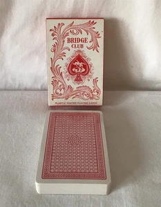 Tarjetas de juego recubiertas de plástico Bridge Club hechas por Hong Kong nuevas selladas de colección - Imagen 1 de 11