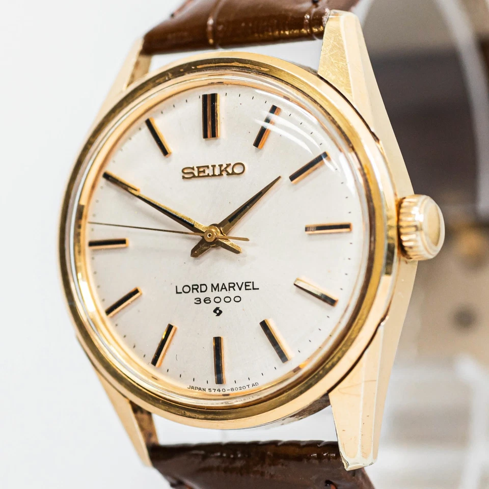 Винтажные мужские часы 1968 SEIKO LORD MARVEL 36000 5740-8000 MT 35 мм без тарифов *почти как новые* - Изображение 1 из 4