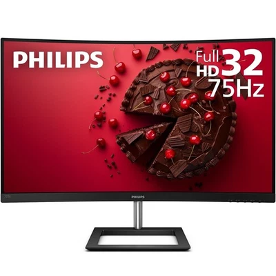 Philips E-Line 322E1C 32" LED Curved FHD FreeSync Monitor DisplayPort HDMI VGA - Image 1 of 4