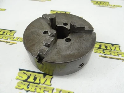 UNION MFG 5" LATHE CHUCK 3 JAW SCROLLING 1-3/4"-6 MOUNT THREAD  - Image 1 of 4