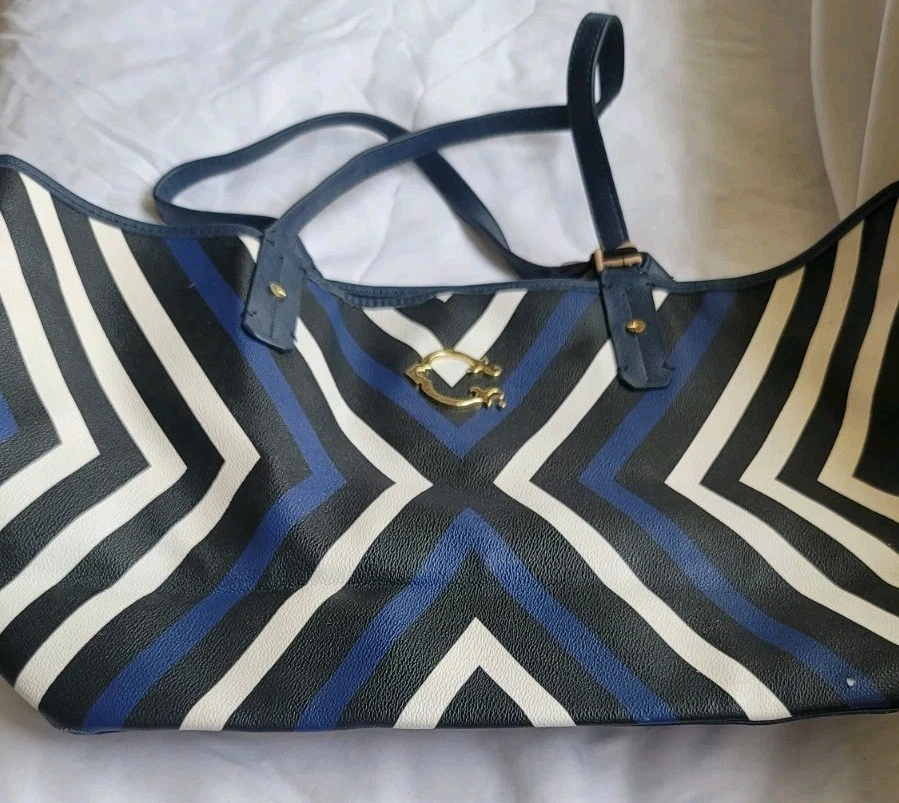  Bolso de Mano C. Wonder Mujer Azul Marino Rayas BIN 1 Foto 1 de 4