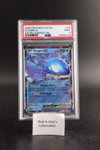 Pokémon SVP 2025 EN-SV Black Star Promo Azure Legends Tin #178 Kyogre Ex PSA 9 - Imagen 1 de 2