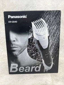 Panasonic beard trimmer clipper men's rechargeable waterproof washable ER-GB40-W - Picture 1 of 5