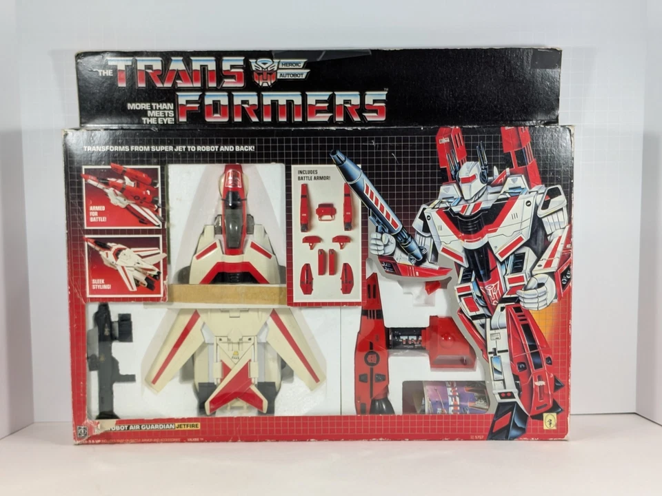 AMAZING Transformers 1985 G1 JETFIRE Nearly Complete W/Box, Inserts & Paperwork! - Image 1 of 4