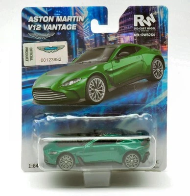 MODELLINO AUTO STATICO RE.EL.TOYS ASTON MARTIN VANTAGE VERDE BLISTER SCALA 1:64 - Immagine 1 di 4