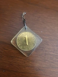 Real 1959 Austria Austria Austria Austria 1 chelín moneda colgante flor. ¡Gran regalo! Único  - Imagen 1 de 8