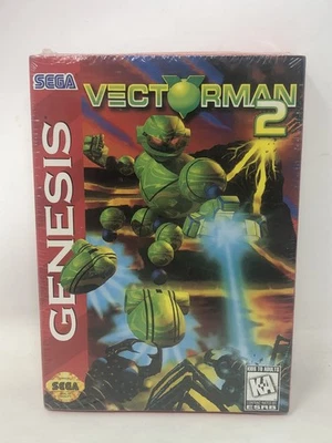Vectorman 2 (Sega Genesis, 1996) Brand New Sealed Has Dent In Top Box No Rips - Image 1 of 4