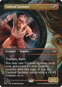 Undead Sprinter (Borderless) NM #350 Duskmourn: House of Horror MTG - Picture 1 of 1