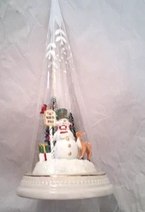 Weihnachten - Fröhlicher und magischer Schneemann Nordpol Szene - leuchtet - Lenox - Bild 1 von 8