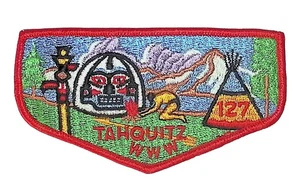 Tahquitz Lodge 127 Riverside County Council CA S1 cb Klappe ROT Bdr - Bild 1 von 2
