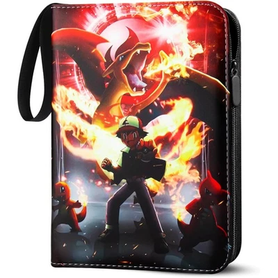 Sammelalbum für 900 Pokemon Karten 9- Pocket Sammelmappe Ordner Heft PU-Leder DE - Bild 1 von 4