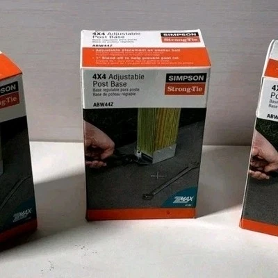Adjustable Post Base ABW44Z Simpson Strong Tie 4 x 4 (3 available)