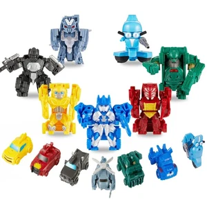 Mini Coche Robot Juguetes, 3.5 Pulgadas 2 en 1 Modelo Figuras de Acción, Regalos de Cumpleaños STE... - Imagen 1 de 6