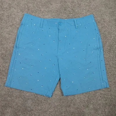 Pantalones Cortos Under Armour Para Hombres 36 Azul Geométrico UA Iso Chino de Golf Estampado Chino 8" Foto 1 de 4