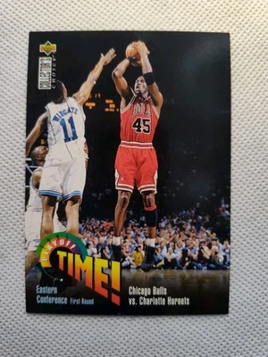 1995-96 Collector's Choice Playoff Time! Michael Jordan #353 Foto 1 de 2