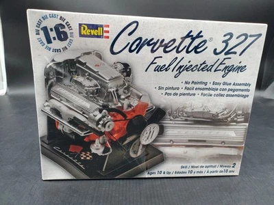 Revell 85-1594 Corvette 327 Fuel Injection 1:6 Die Cast ENGINE  Kit *SEALED* NIB - Image 1 of 4