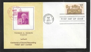 SOUND RECORDING FDC 1977 WASHINGTON, DC JERRY'S COVERS ONLY 1 MADE - Picture 1 of 1