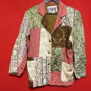 Vintage Other Destination Patchwork Blazer Bohemian Gobelin Jacke Damen M - Bild 1 von 7