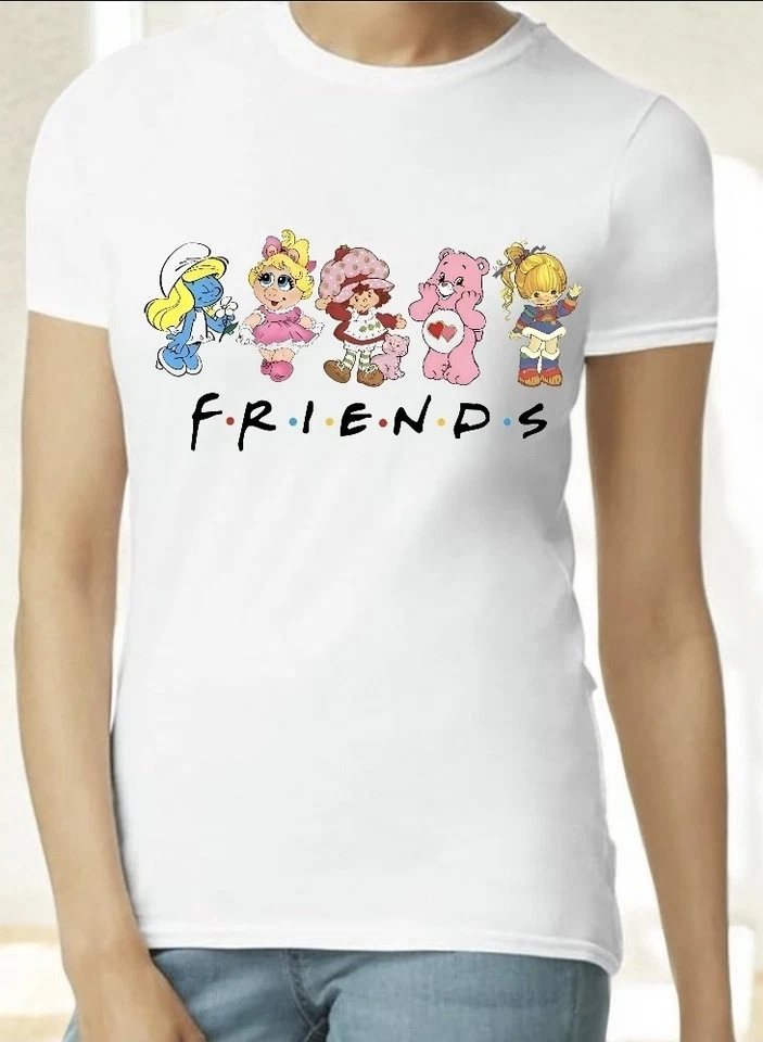 Camiseta para mujer Cartoon Friends 80' manga corta tallas SM - 3XL  Foto 1 de 1