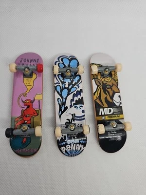 Toy Machine, Tom Penny, MD Tech Deck lote de 3 patinetas de dedo de colección 3 5/8” Foto 1 de 4