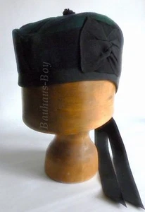 KILT GLENGARRY HAT TARTAN BLACK WATCH SCOTTISH ALL SIZES HIGHLAND KILT-WEAR NEW - Picture 1 of 3