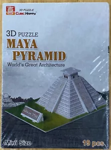 Cubic Happy ~ Maya Pyramid ~ 19 Piece 3D Puzzle ~ Brand New ~ Factory Sealed - Picture 1 of 2