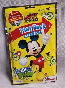 Mickey Mouse Spielpaket Grab & Go Malbuch mit Stickern & Buntstiften (T56) - Bild 1 von 3