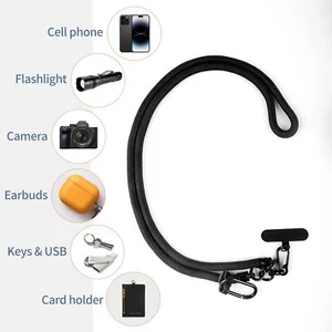 Universal Cell Phone Carrying Lanyard Leash Lanyard Crossbody Neck Strap - Picture 1 of 32