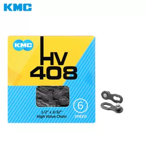 KMC HV408 High Value Single 6 Speed Chain 116L Fit Hyperglide Bicycle - Picture 1 of 3