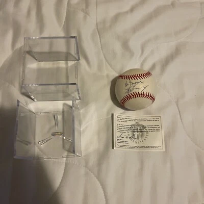 Ken Griffey Sr & Ken Griffey Jr Signed Autographed OAL Baseball Upper Deck Rare - Image 1 of 4