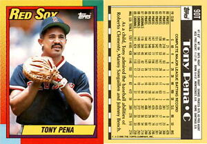 Tony Pena 1990 Topps Traded Baseball 90T  Boston Red Sox