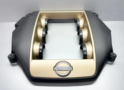Genuine Nissan R35 GT-R T-Spec Engine Cover Ornament ASSY Gold Black 2022 VR38 - Image 1 of 2