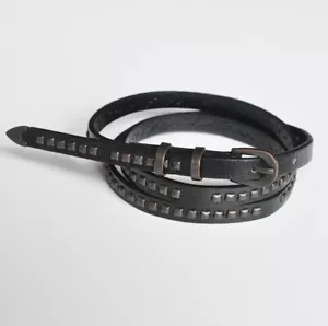 Esprit narrow belt with small studs R size 78 to 78 cm Black - Picture 1 of 1