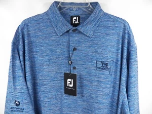 POLO DA GOLF FOOTJOY FJ NUOVA CON ETICHETTE DA UOMO XXL RARA A RIGHE LOGO POLIESTERE LUSSO - Foto 1 di 6