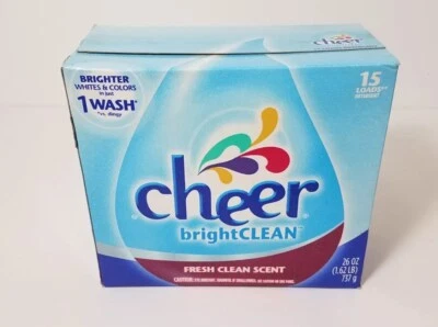 Cheer Bright Clean Fresh Scent Powder Laundry Detergent 20oz NEW - Image 1 of 4