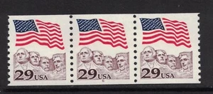 Scott 2523- MNH PNC3 #6, Plate Number Strip of 3- 29c Mount Rushmore, 1991- mint - Picture 1 of 1