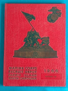 1966 Marine Corps Recruit Depot Year Book Parris Island Platoon 116 USMC - Picture 1 of 2