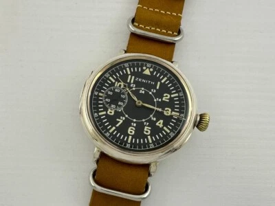 Zenith Cronómetro Laco Aviator Luftwaffe Pilotos Segunda Guerra Mundial Reloj Suizo Plata De Colección Foto 1 de 4