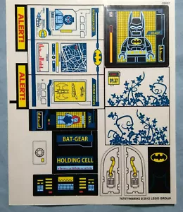 Original LEGO Aufkleberblatt 6860 The Batcave unbenutzt keine Steine Super Heroes 76707 - Bild 1 von 4