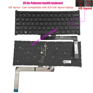 New US backlit keyboard For Acer Spin 3 SP314-55 SP314-55N,Spin 5 SP514-51 N22Q1 - Picture 1 of 3